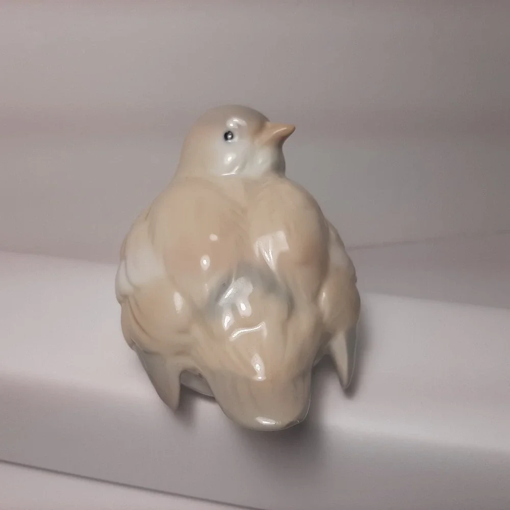 Otagiri Bird Figurine Porcelain Blue Gray Chickadee Japan 3